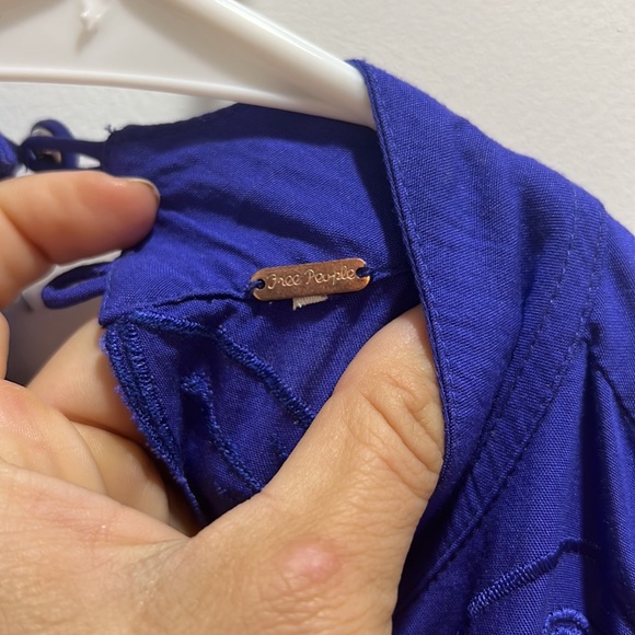 Free people blue open back cut out dress - Picture 4 of 7